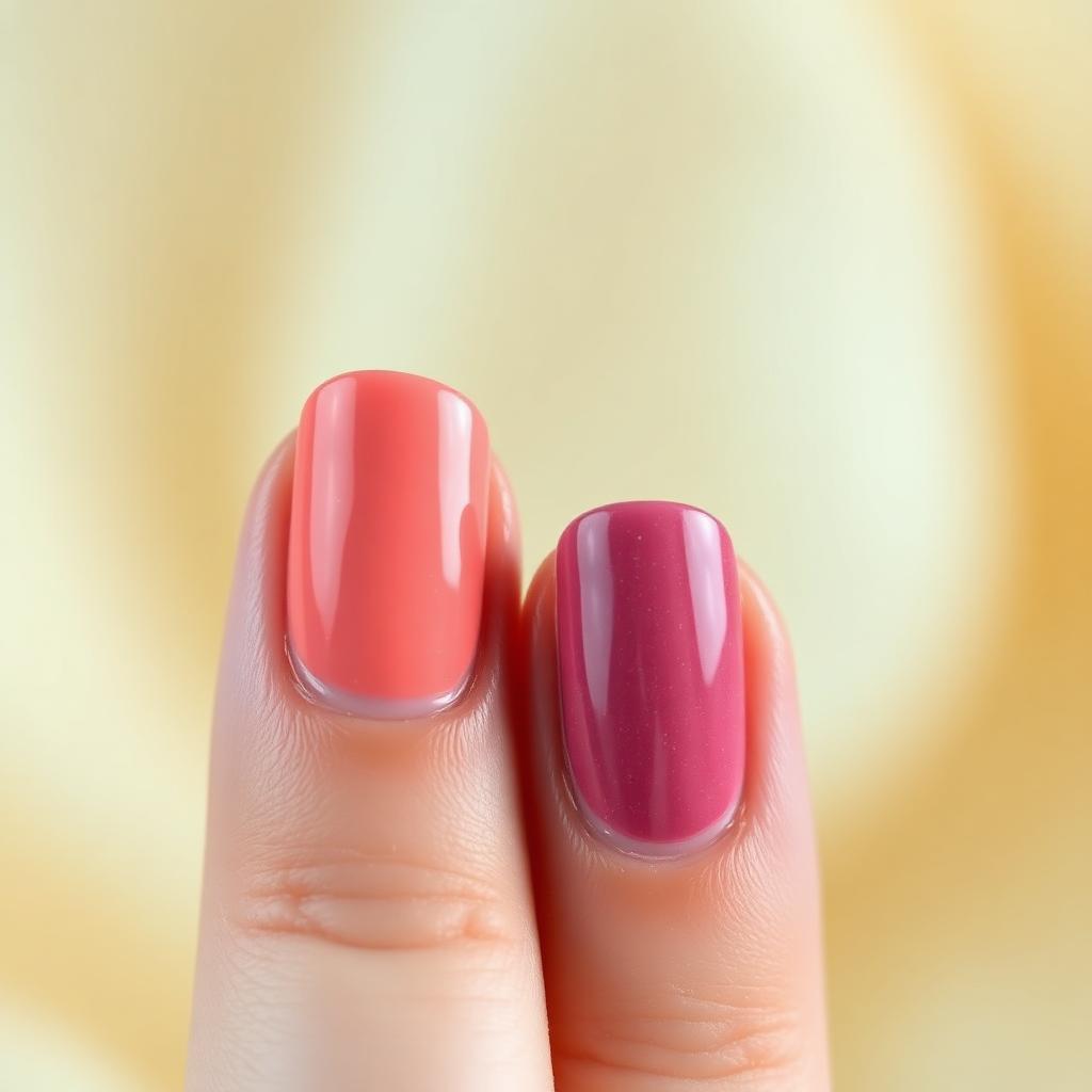 Uñas con esmalte térmico que cambia de color