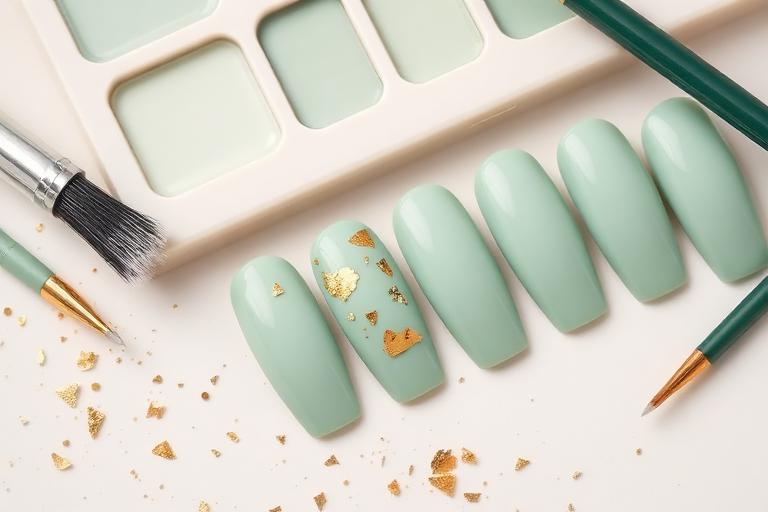 Uñas acrílicas esculpidas con acabado sofisticado